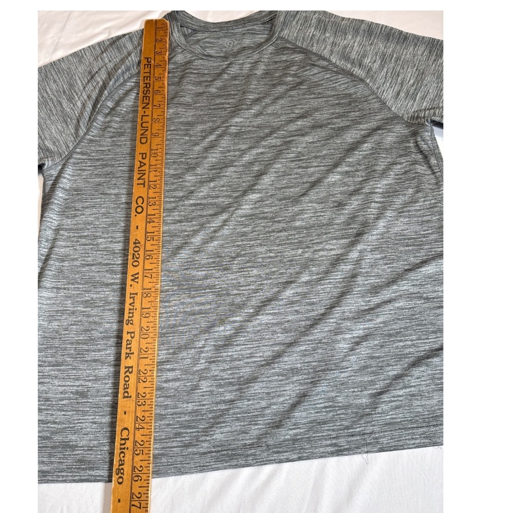 Champion C9 Duo Dry Mens Gray Heather Performance T-Shirt Large K7227-1NE